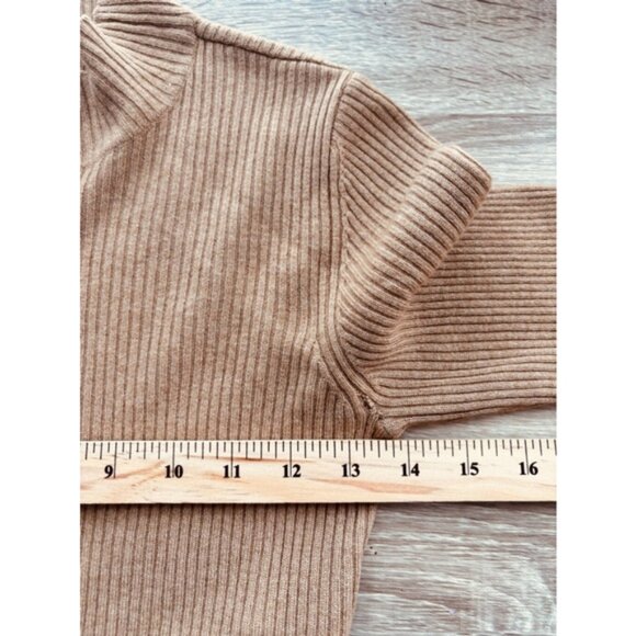 Escada Camel Virgin Wool Knit Sweater Extra Small - Picture 9 of 10